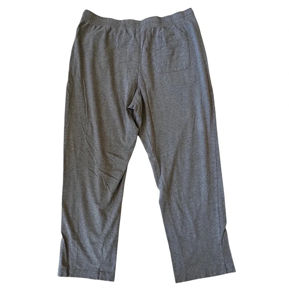 Eddie Bauer Mens TL Tall Gray Cotton Lounge Pajama Pants Drawstring Pockets
